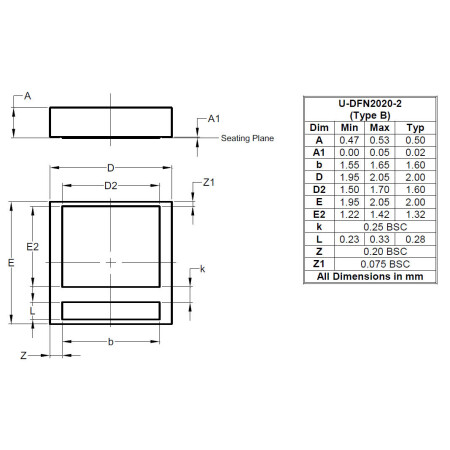 U DFN2020 2 Type B